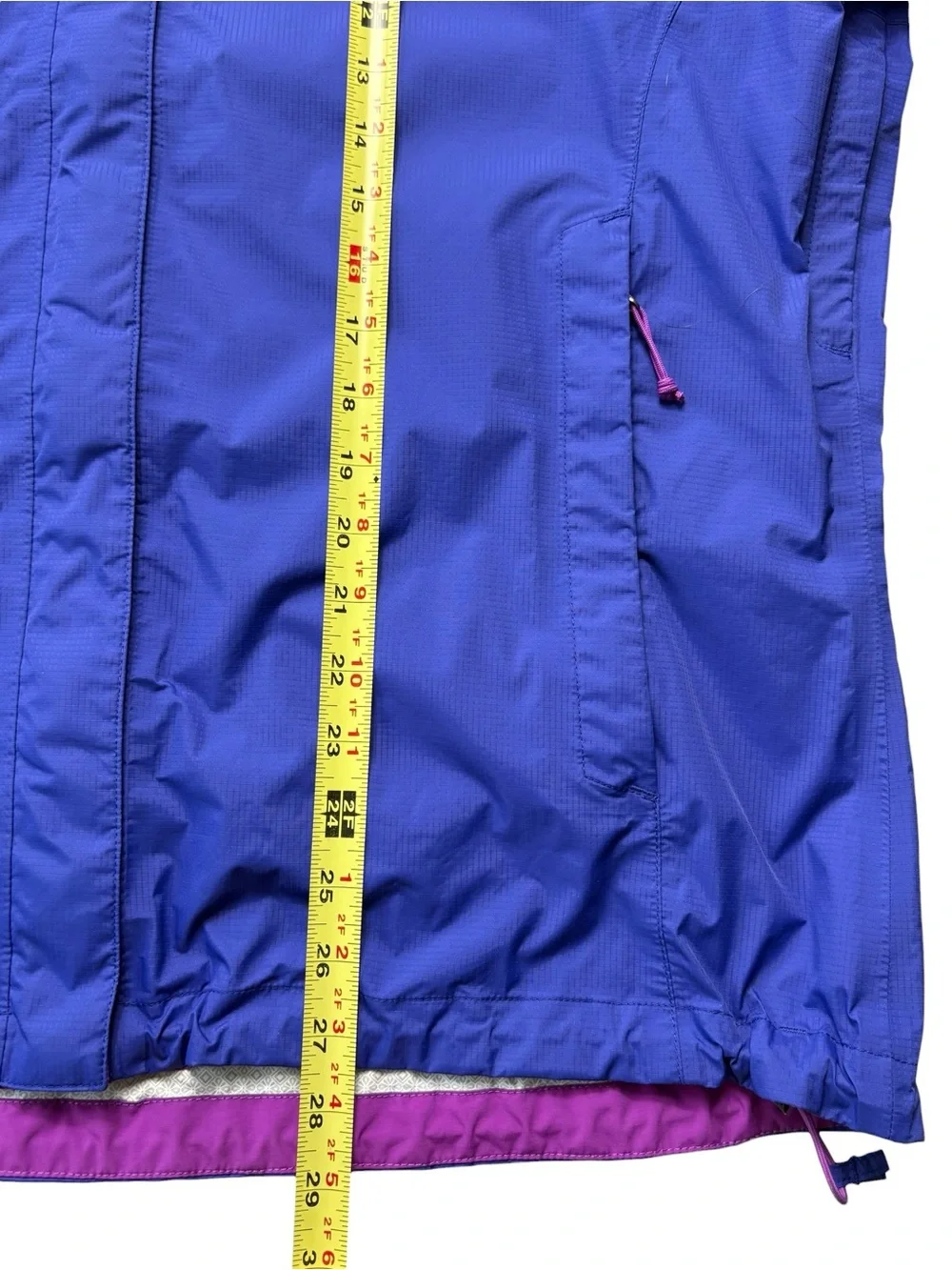 The North Face Women's Purple HyVent 2.5L Rain Jacket Shell Size XL